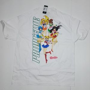 Primitive Skateboarding Men's x Sailor Moon Guardians White Short Sleeve T Shirt
